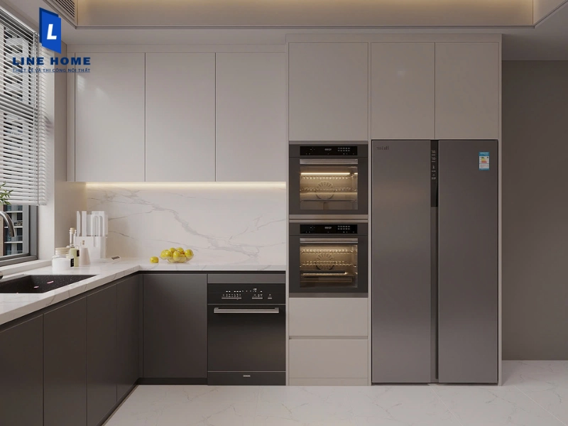 Nội thất phòng bếp phong cách tối giản